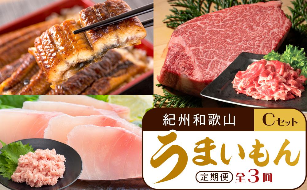 【定期便 全3回】紀州和歌山うまいもんセットC（生まぐろ・うなぎ蒲焼・熊野牛）【UT127】