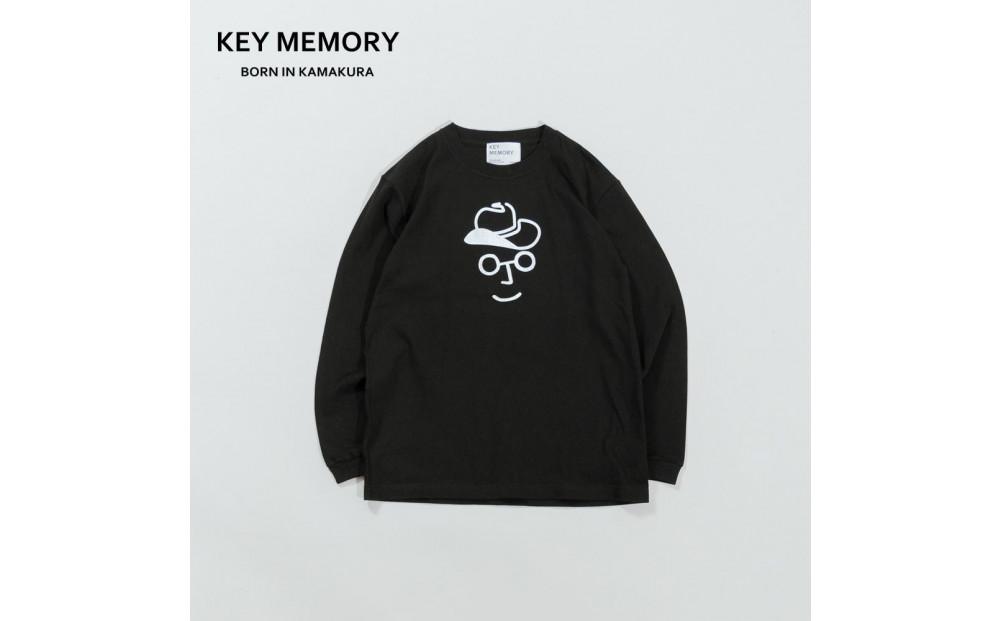 《0》【KEYMEMORY 鎌倉】カウボーイハットイラストロングTシャツ BLACK