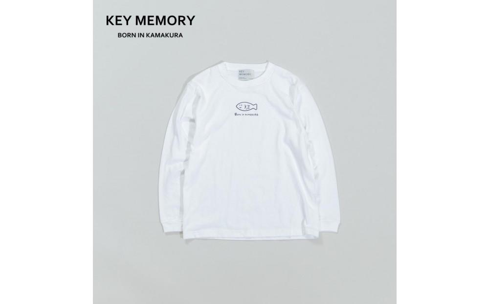 《0》【KEYMEMORY 鎌倉】フィッシュイラストロングTシャツ WHITE