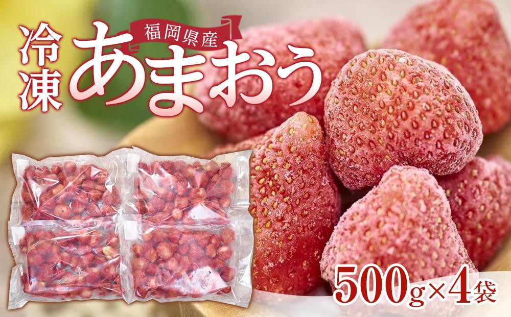 【先行予約&nbsp;2026年4月以降発送】福岡産冷凍あまおう500g×4袋【筑前町】