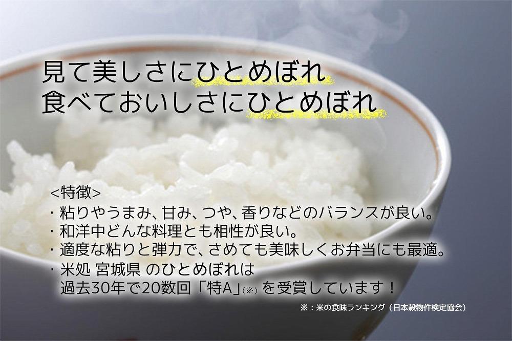 宮城県産 ひとめぼれ】令和6年度産 精米 5kg（5kg×1袋）【米 お