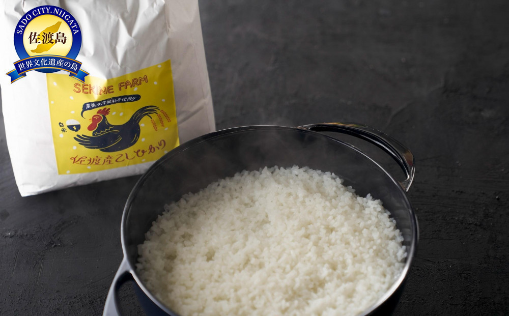 【農薬化学肥料を使わずに育てた】佐渡平清水産コシヒカリ&nbsp;精米5kg