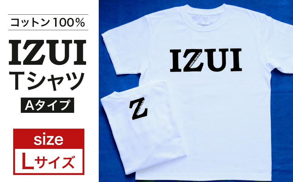 仙台弁「 IZUI Tシャツ 」厚地 ホワイト×ブラック　Lサイズ【衣料 ファッション 人気 おすすめ 】