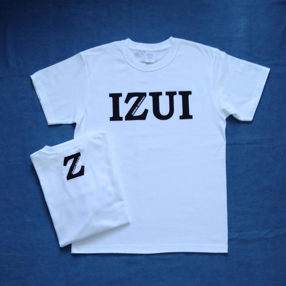 IZUI Tシャツ (厚地ホワイト×ブラック)　2Lサイズ【衣料 ファッション 人気 おすすめ 送料無料】