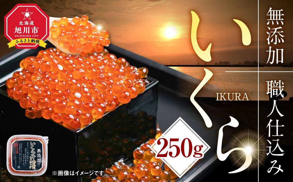 【1週間で発送】北海道産イクラしょうゆ漬け(鮭卵)　250g 【いくら 醤油漬け いくら醤油漬 小分け 無添加 冷凍 魚卵 お取り寄せ 人気 鮭いくら 旭川市 北海道ふるさと納税 北海道 送料無料】_00583