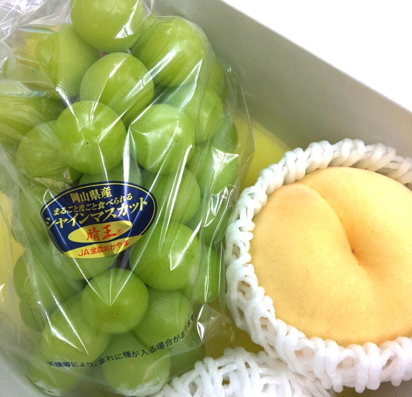 岡山県産フルーツ詰め合わせ（シャインマスカット１房、桃1個入）&nbsp;|&nbsp;フルーツ&nbsp;果物&nbsp;くだもの&nbsp;シャインマスカット&nbsp;マスカット&nbsp;桃&nbsp;モモ&nbsp;もも&nbsp;詰め合わせ&nbsp;セット&nbsp;フルーツ詰め合わせ&nbsp;岡山&nbsp;岡山県産&nbsp;国産&nbsp;ギフト&nbsp;プレゼント&nbsp;贈答用&nbsp;果物&nbsp;果物セット&nbsp;フルーツセット&nbsp;シャインマスカット&nbsp;桃&nbsp;モモ&nbsp;もも