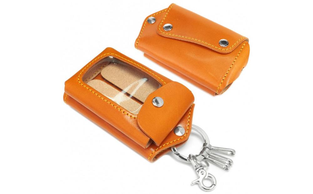 マルチキーケースMAX&nbsp;栃木キャメル&nbsp;【Ricky’s】&nbsp;栃木レザー&nbsp;本革&nbsp;リッキーズ