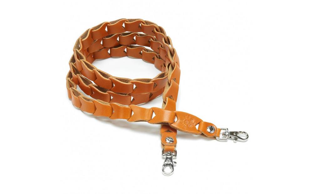 ショルダーチェーンストラップ&nbsp;タイプ2&nbsp;Lサイズ&nbsp;栃木キャメル&nbsp;【Ricky’s】栃木レザー&nbsp;本革&nbsp;リッキーズ