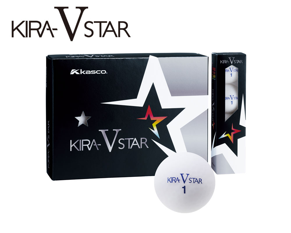 ゴルフボール KIRA STAR V 12球入 2ダース (計24球)【ホワイト】 ゴルフ キャスコ kasco