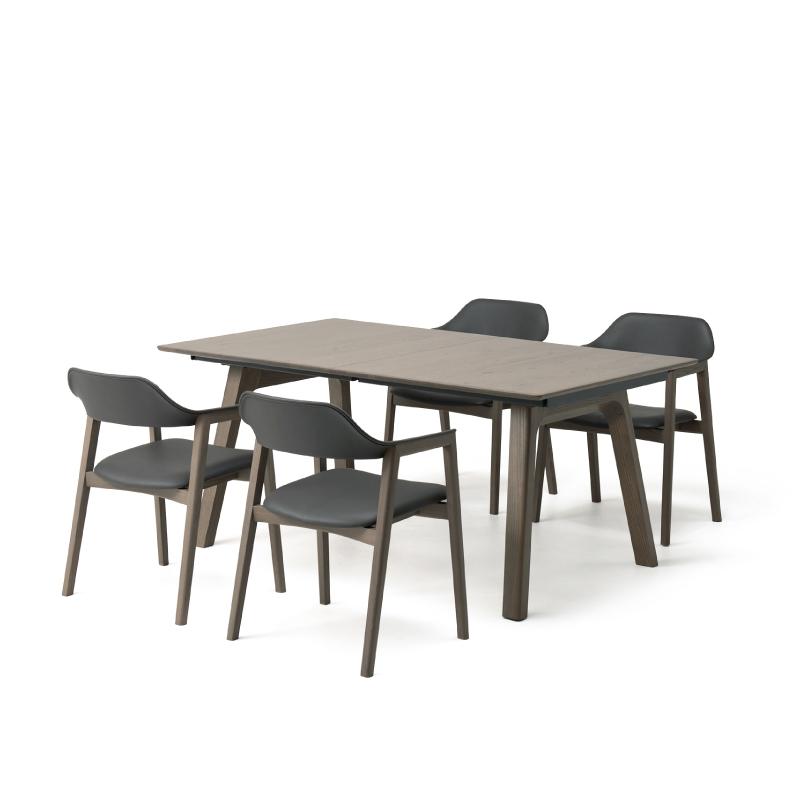 旭川家具 カンディハウス TEN D EXテーブル160×95&アームチェアー_04312