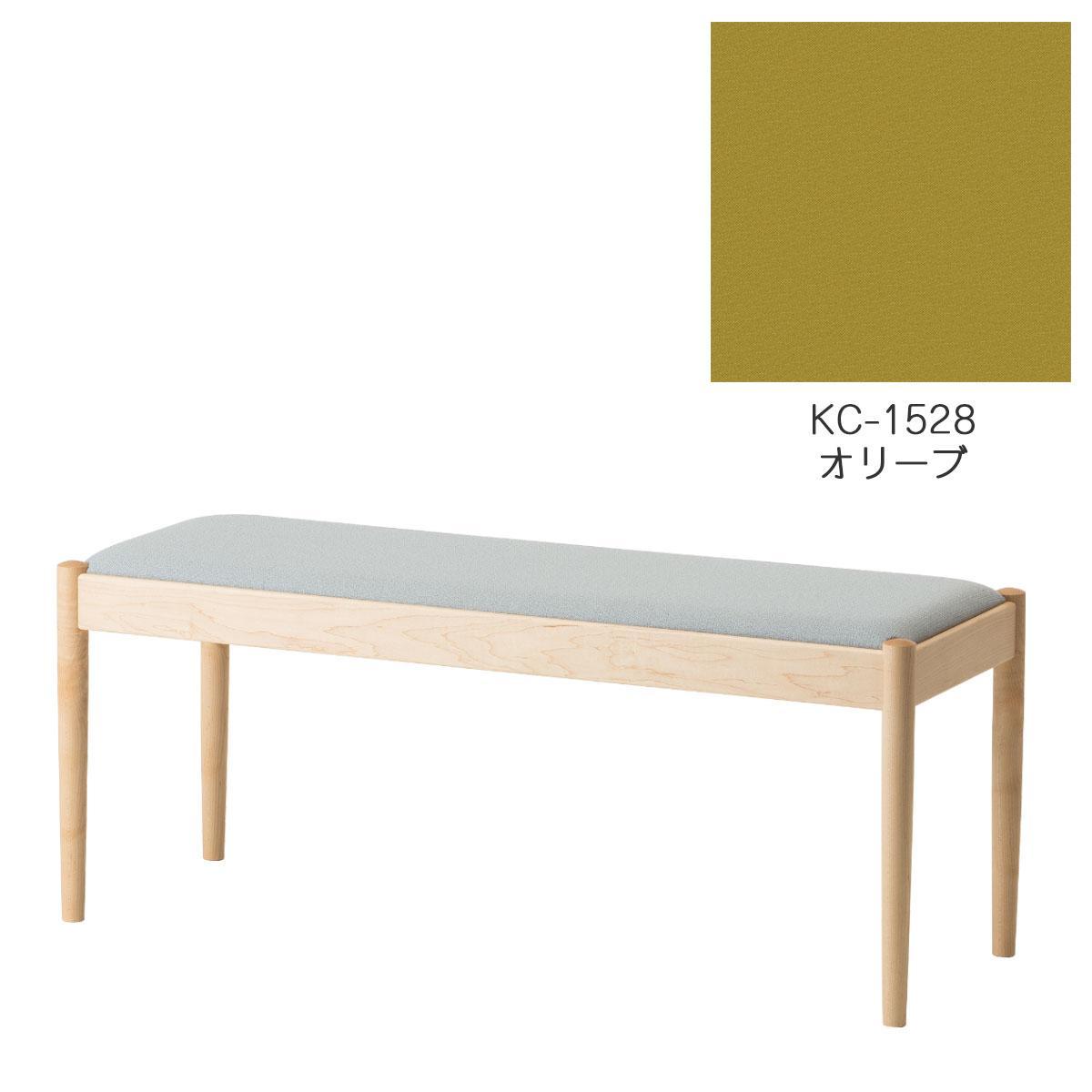 旭川家具　コサイン　フォルクベンチ　メープルKC　オリーブ_04500