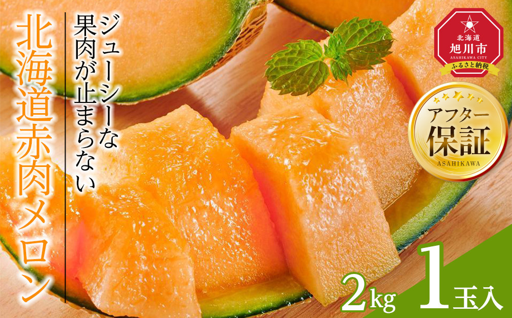 【26年発送先行予約】北海道赤肉メロン　2kg　1玉入り（2026年7月中旬から発送開始予定）&nbsp;【&nbsp;果物&nbsp;くだもの&nbsp;フルーツ&nbsp;メロン&nbsp;赤肉&nbsp;赤肉メロン&nbsp;旬&nbsp;お取り寄せ&nbsp;甘い&nbsp;北海道産&nbsp;旭川市&nbsp;北海道&nbsp;】_04753