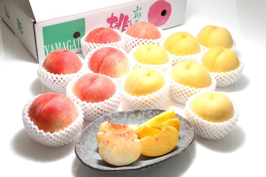 【2025年発送】どちらも食べたい！「白桃と黄桃の食べ比べセット　約３kg（7～12玉）」