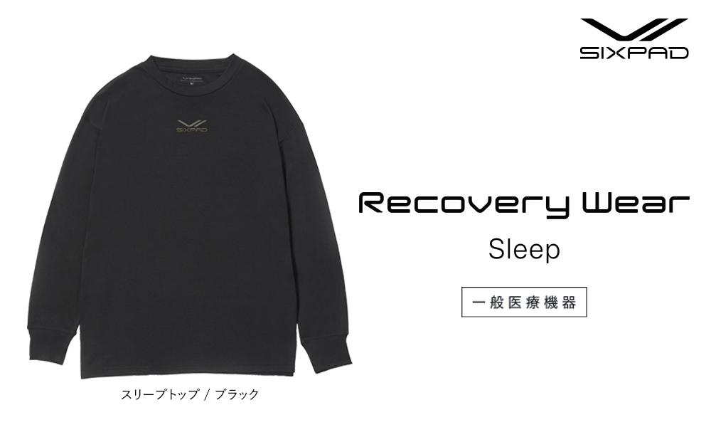 【ブラックSサイズ】SIXPAD Recovery Wear Sleep Top