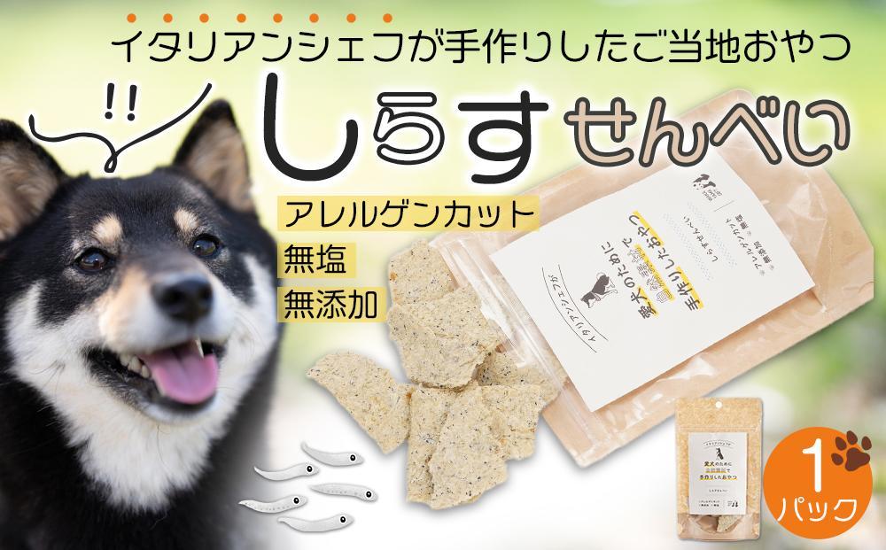 しらす せんべい ( 愛 犬  ワン 友 無添加 無塩 おやつ ) 1P ペット お試し用 REICAFE 【Rc14】