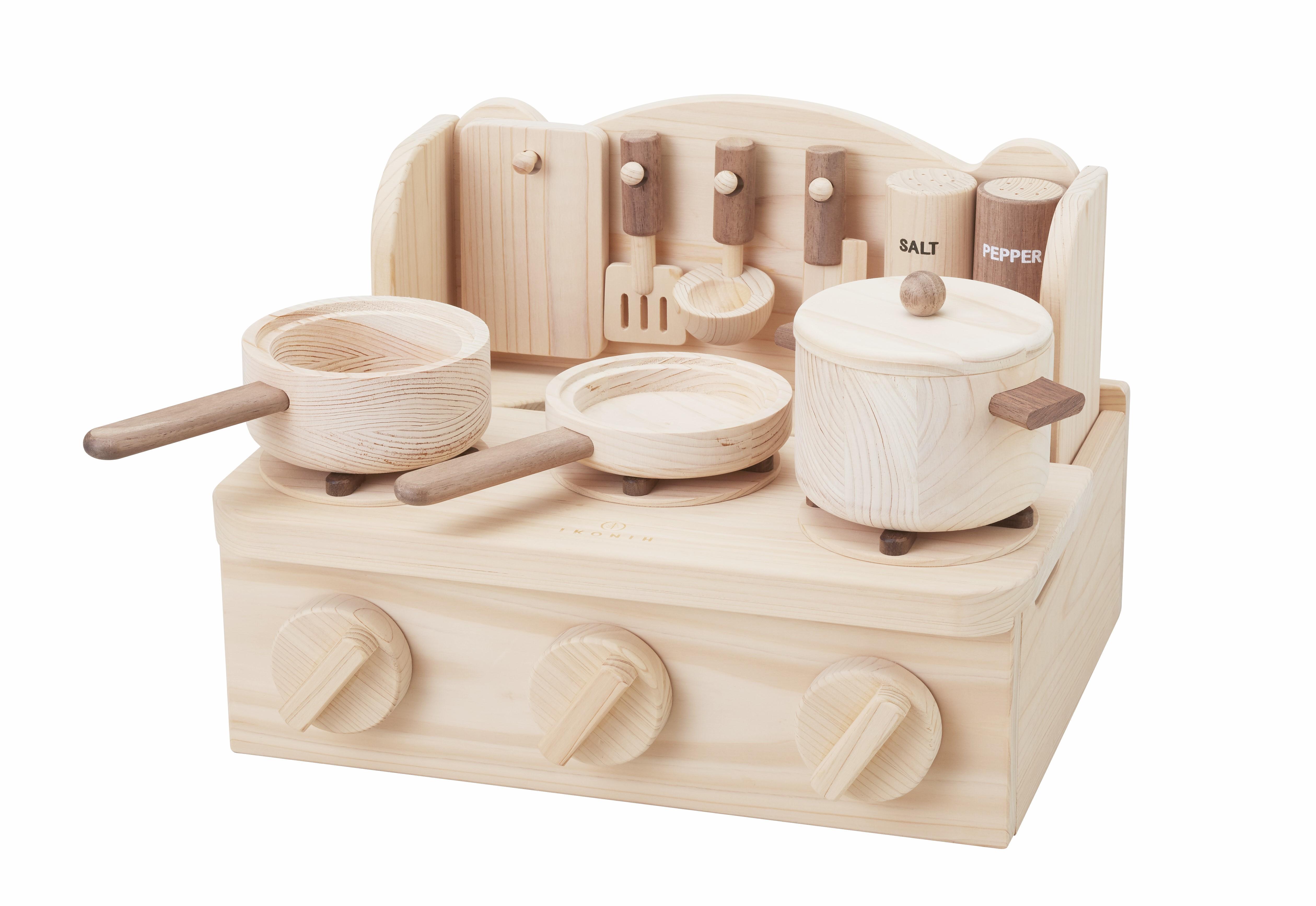 国産檜 おもちゃ IKONIH／アイコニー ミニキッチン