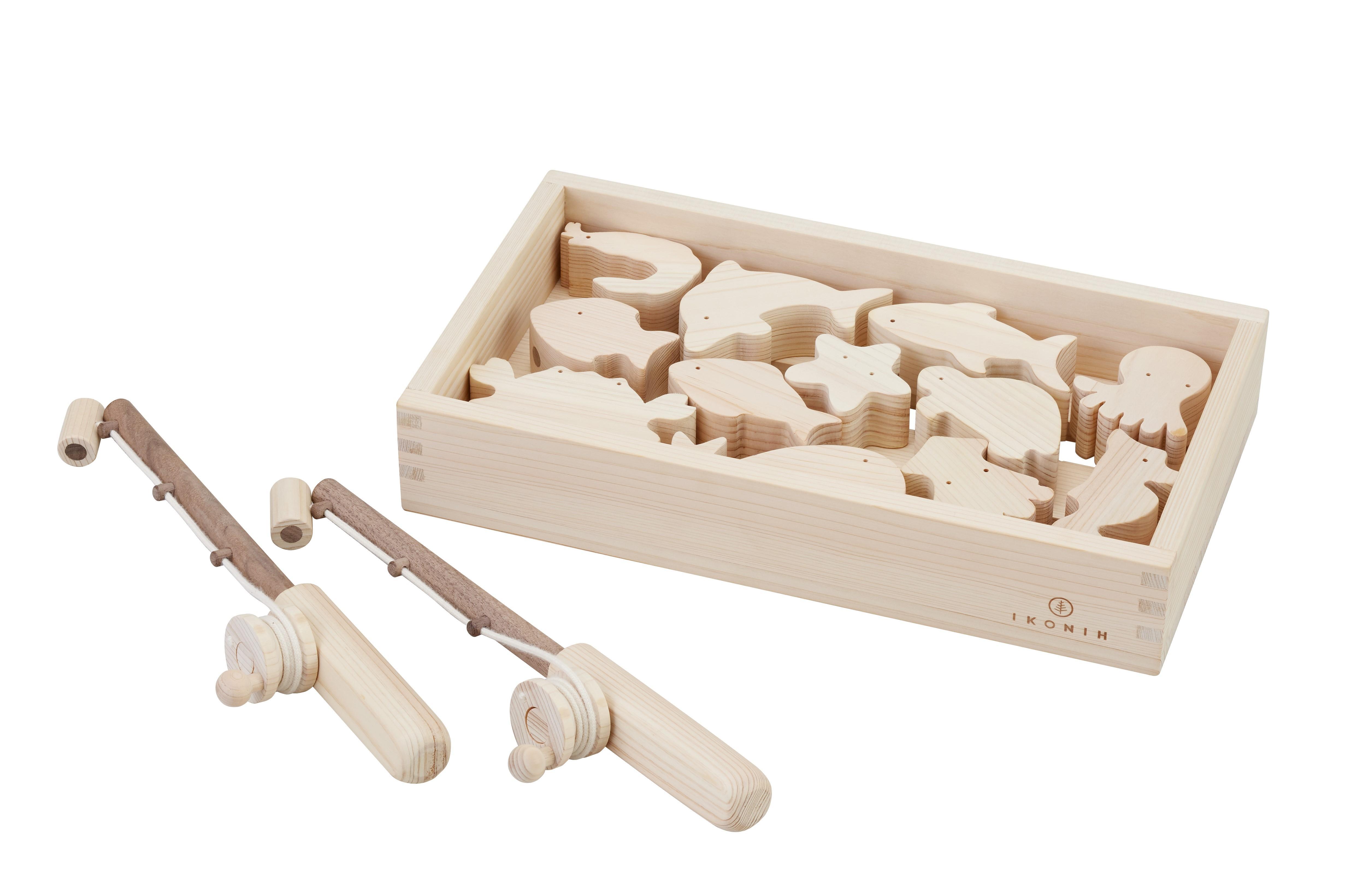 国産檜 おもちゃ IKONIH／アイコニー 魚釣りセット