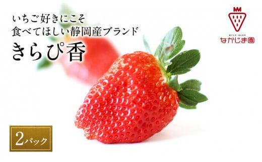 大粒きらぴ香いちご（450g×2パック）ギフトBOX入り なかじま園 大粒 果物 イチゴ 苺 ギフト 贈答品 お祝い 化粧箱 プレゼント 国産 フルーツ くだもの 冷蔵