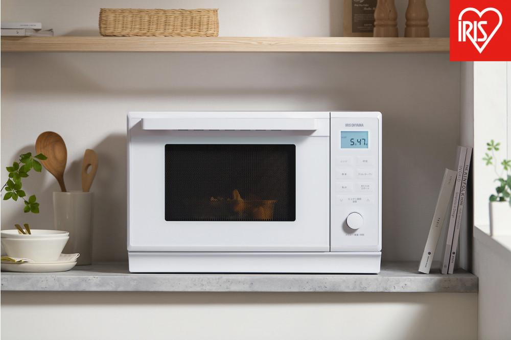 スチームオーブンレンジ&nbsp;オーブンレンジ&nbsp;24L&nbsp;角皿式&nbsp;自動メニュー26種類&nbsp;時短ブースト&nbsp;アイリスオーヤマ&nbsp;スチーム調理&nbsp;省エネ&nbsp;時短&nbsp;ギフト&nbsp;家庭用&nbsp;MO-F2404-W&nbsp;ホワイト&nbsp;電子レンジ&nbsp;レンジ