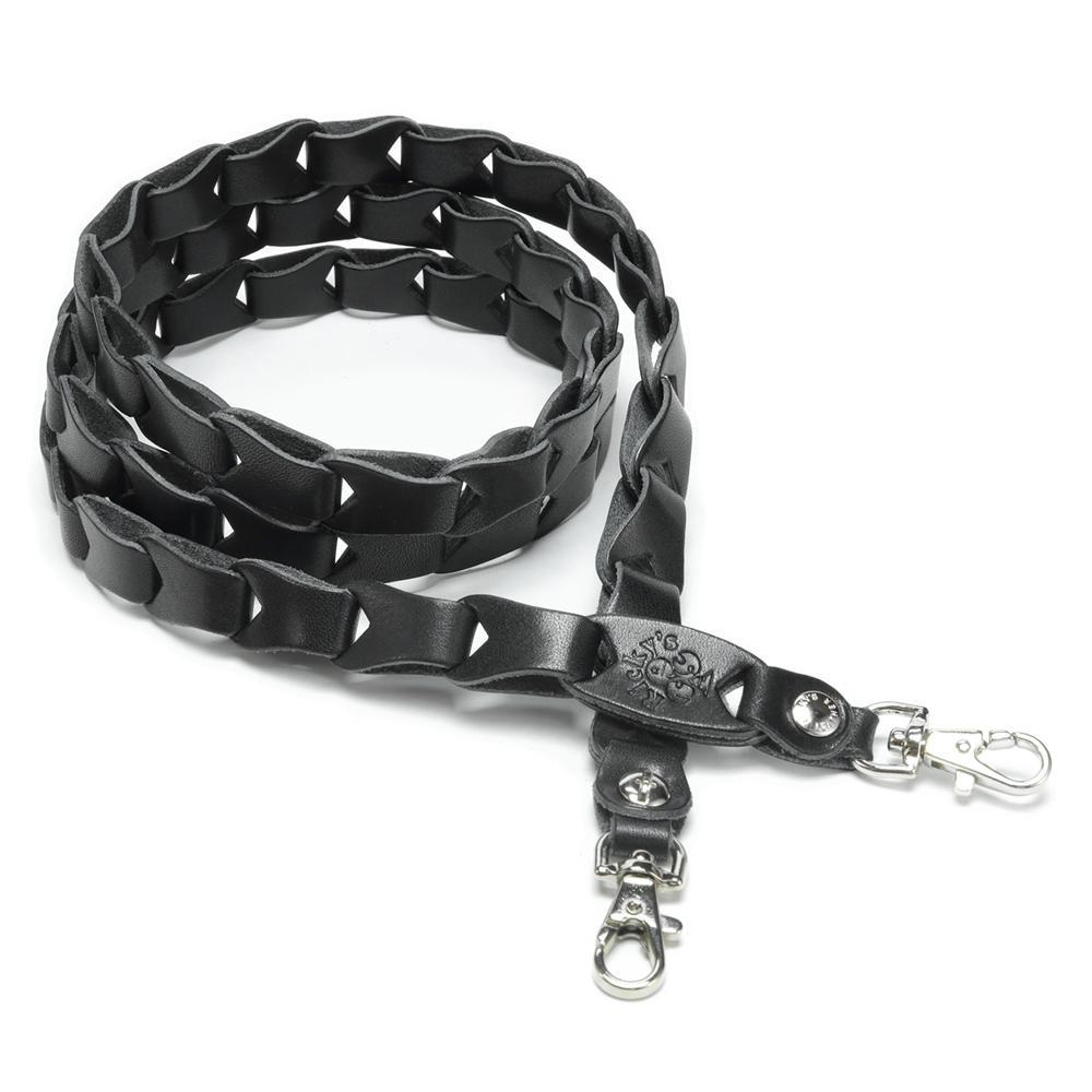 ショルダーチェーンストラップ&nbsp;タイプ2&nbsp;Mサイズ&nbsp;栃木ブラック&nbsp;【Ricky’s】栃木レザー&nbsp;本革&nbsp;リッキーズ