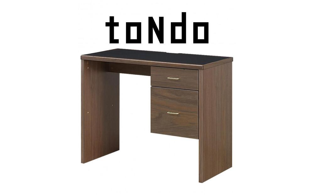 トンド&nbsp;片袖デスク&nbsp;組立式ホームデスク&nbsp;ウォール/ブラック