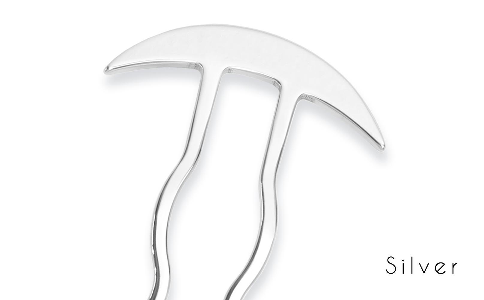 【女性のアイデア×職人技】ステンレス製かんざし「Arc Liner / Silver」