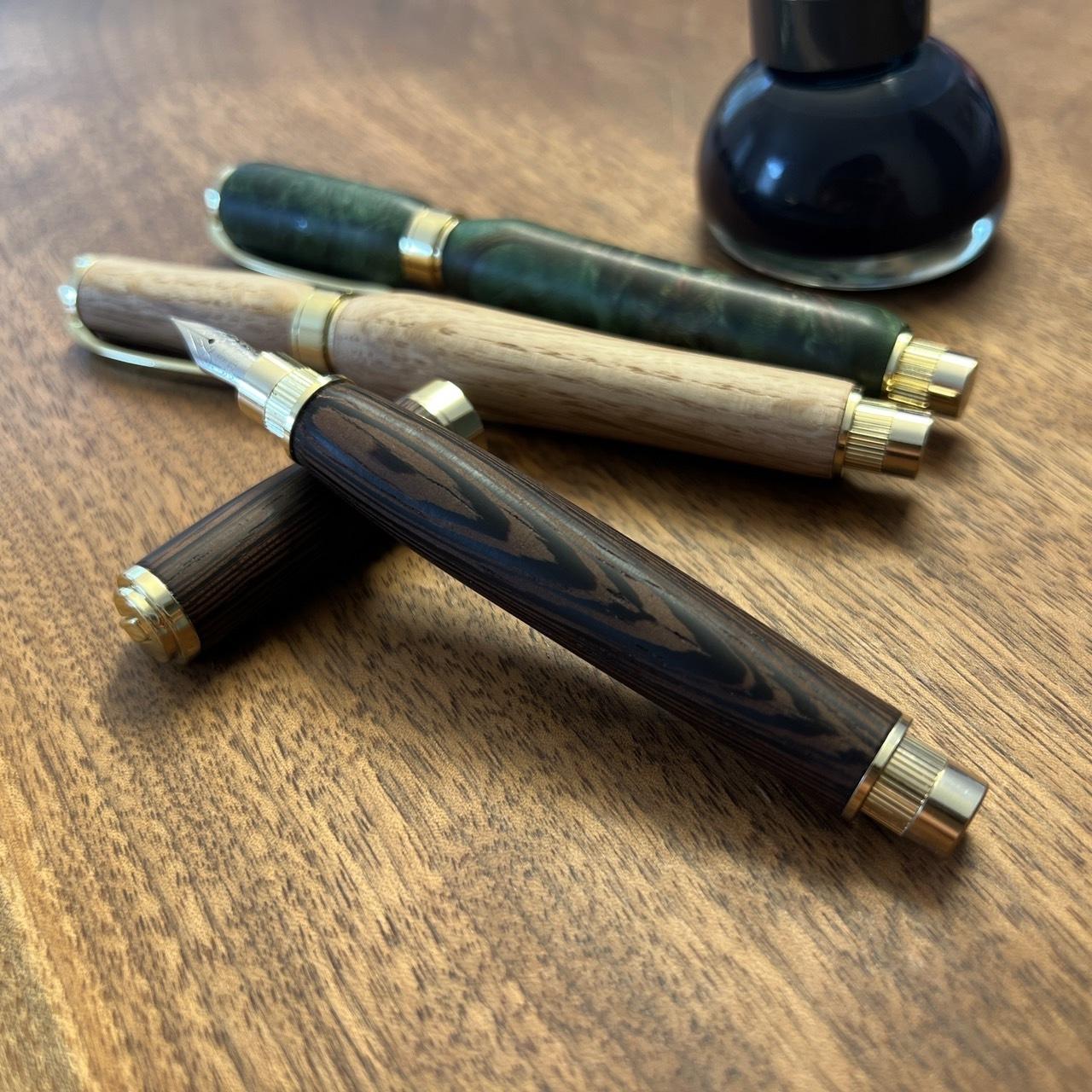 「woodpen(ウッペン)」  木軸万年筆(カートリッジ、コンバーター対応)　TYPE A  文房具 文具 ペン 筆記用具 贈り物