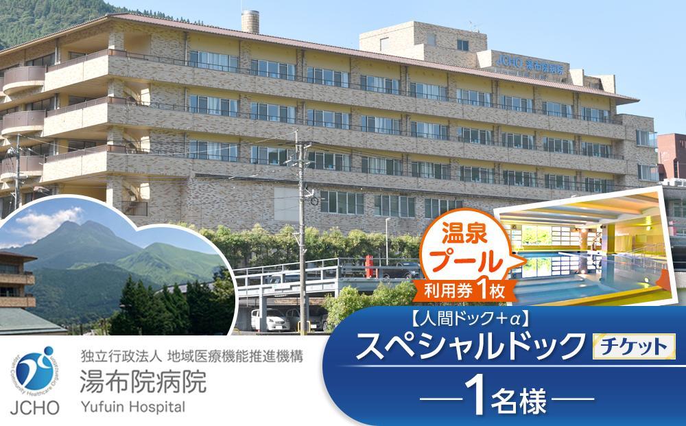 湯布院病院 スペシャルドック(人間ドック＋α)  チケット 1名様分・温泉プール利用券 1枚