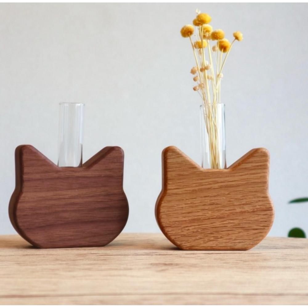 ねこ型花瓶２種セット