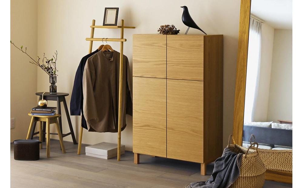 【開梱設置】高野木工&nbsp;レッチェ&nbsp;80ハイキャビネット&nbsp;WO【10年保証】