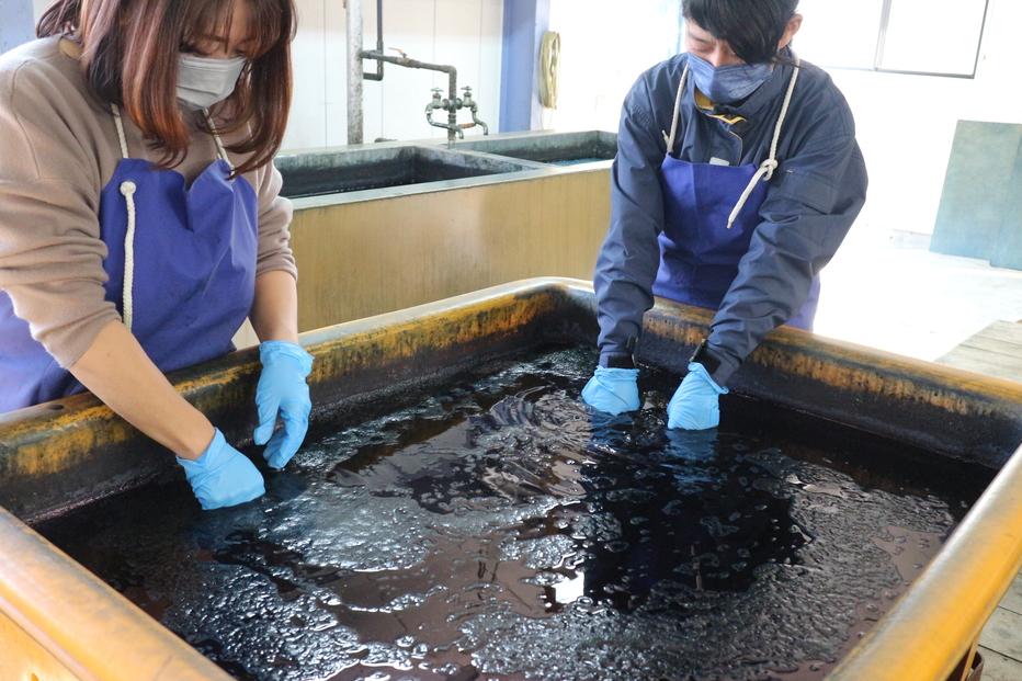 【体験】藍染体験&nbsp;&nbsp;タオルマフラー