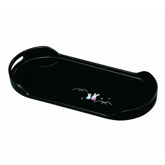 コーヒートレー&nbsp;PC&nbsp;42cm&nbsp;黒&nbsp;夢うさぎ【YG14】