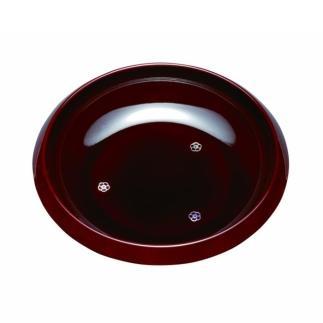 菓子鉢&nbsp;7.5寸&nbsp;総溜&nbsp;明月(コマ型)【YG65】