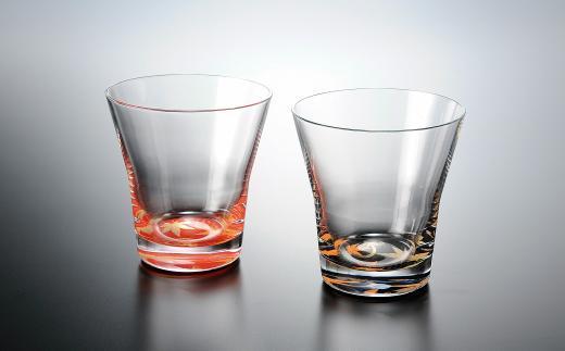 紀州漆器&nbsp;タンブラーグラス&nbsp;蒔絵&nbsp;紅葉&nbsp;ペア【YG64】