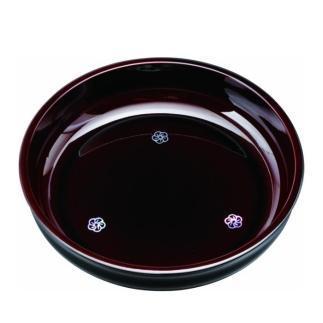 菓子鉢&nbsp;8.0寸&nbsp;溜&nbsp;貝張&nbsp;やまと梅【YG70】