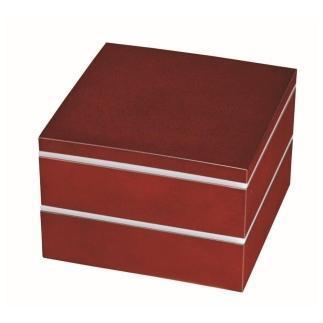 6.0寸&nbsp;二段重箱&nbsp;ななこ&nbsp;シール蓋・仕切り付【YG99】