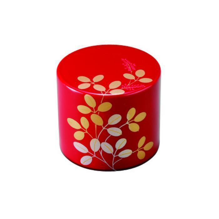 紀州漆器&nbsp;文鎮&nbsp;ペーパーウェイト&nbsp;丸型&nbsp;朱&nbsp;萩【YG165】