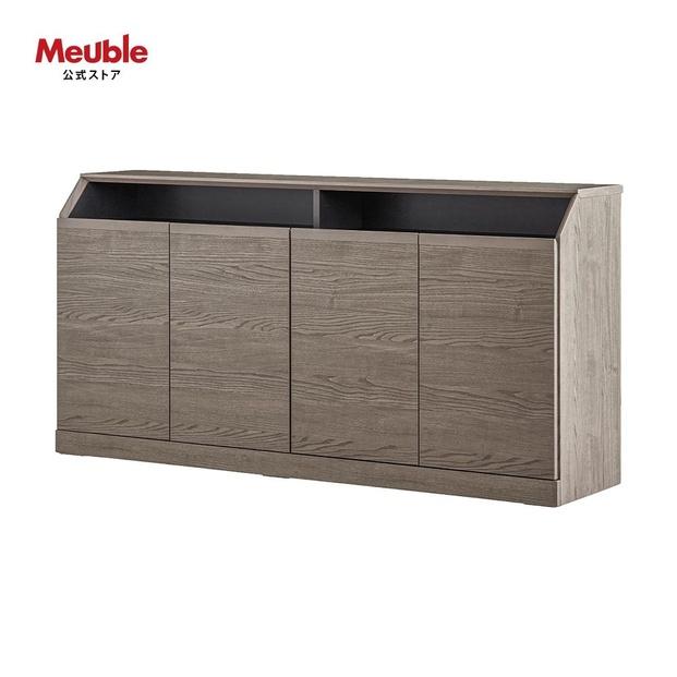 it&nbsp;イット&nbsp;160cm&nbsp;サイドボード&nbsp;＜グレー＞&nbsp;【モーブル】【大川家具】