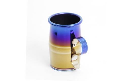 ＜MAVERICK＞チタン製カップ　「タロ　ブルー」