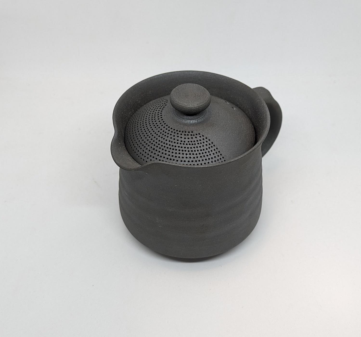 マイカフェポット&nbsp;S&nbsp;焼き締めブラック