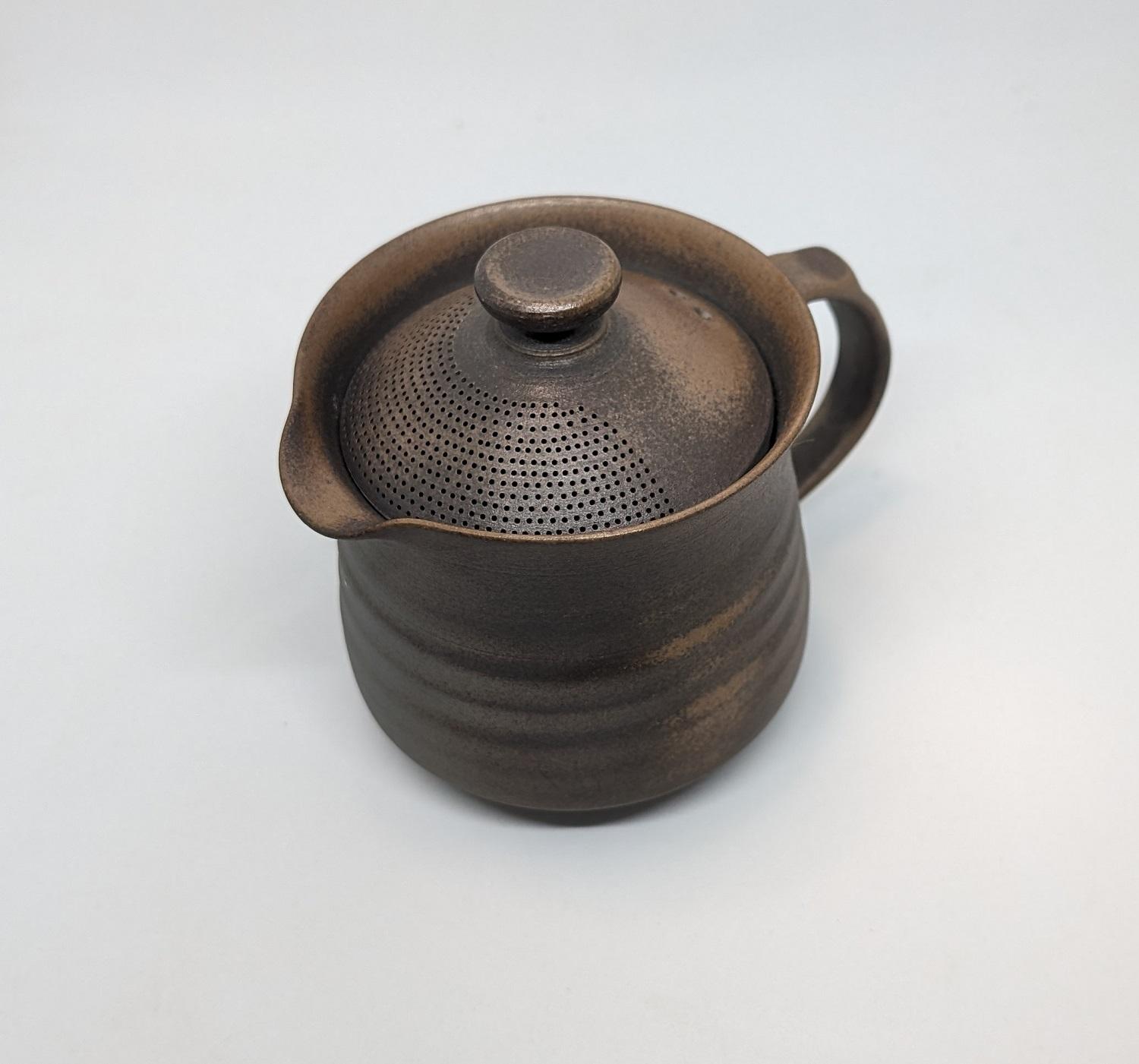 マイカフェポット&nbsp;S&nbsp;焼き締めブラウン