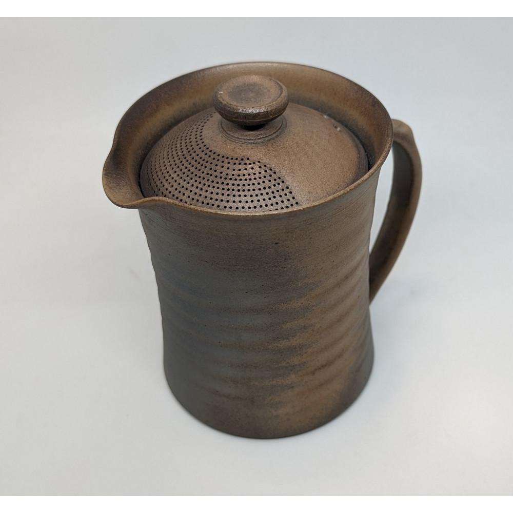 マイカフェポット&nbsp;M&nbsp;焼き締めブラウン