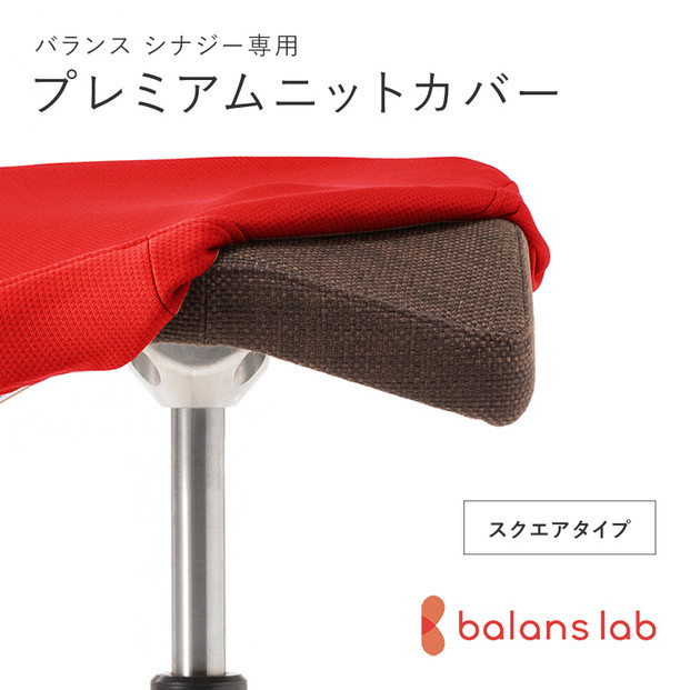 バランスシナジー専用プレミアムニットカバー（レッド）スクエアシート用&nbsp;はっ水加工【&nbsp;バランスシナジー&nbsp;カバー&nbsp;大阪府&nbsp;門真市&nbsp;】