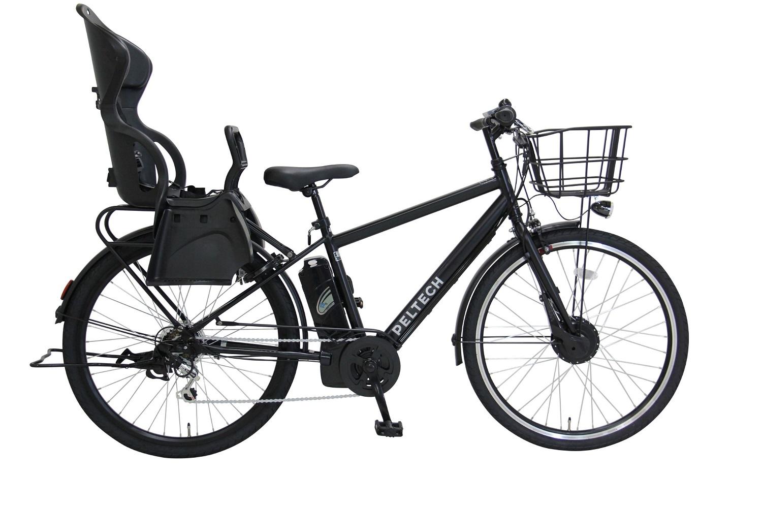 ヱビス自転車 電動アシストクロスバイク TDA-207ZP-R シマノ製外装6段 USB充電ポート装備【マットブラック 】