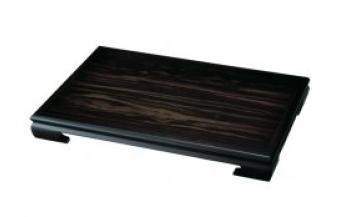 紀州漆器&nbsp;尺六&nbsp;木製花台&nbsp;黒檀調&nbsp;［YS14］