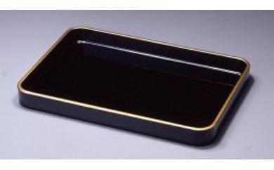 木製&nbsp;漆塗&nbsp;賞状盆&nbsp;金縁付（尺八&nbsp;約54.8cm）天然木&nbsp;天然うるし&nbsp;手塗［YS33］