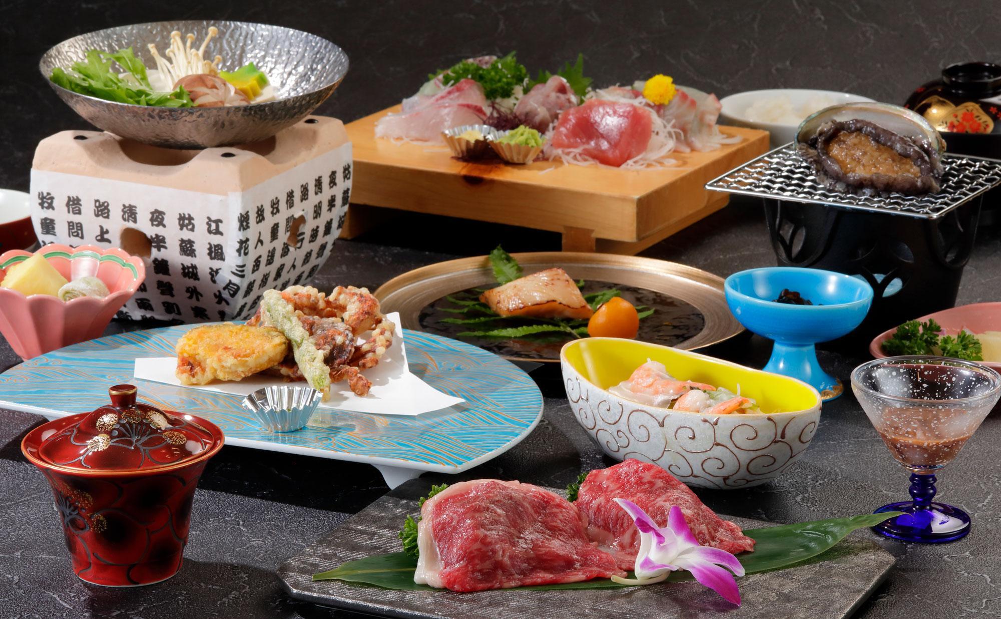 【平日月曜日～木曜日限定】肉厚あわびの踊り焼き付き源泉かけ流し温泉【熱海温泉 湯の宿 平鶴（ひらつる）ペア1泊2食付き】