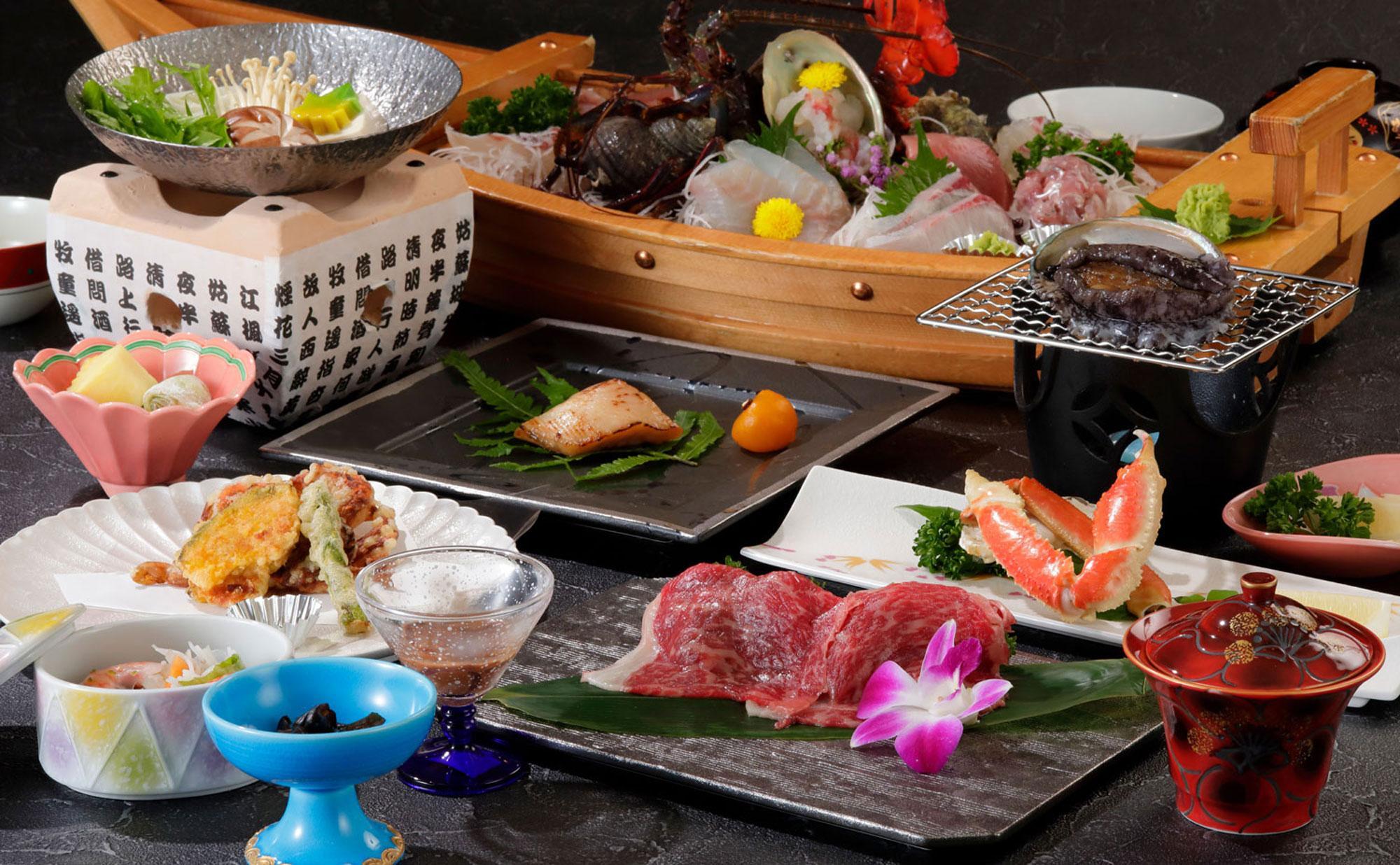 【平日月曜日～木曜日限定】平鶴満喫、豪華磯料理満喫!源泉かけ流しの絶景露天風呂満喫旅行2名様分セット【熱海温泉 湯の宿 平鶴（ひらつる）】