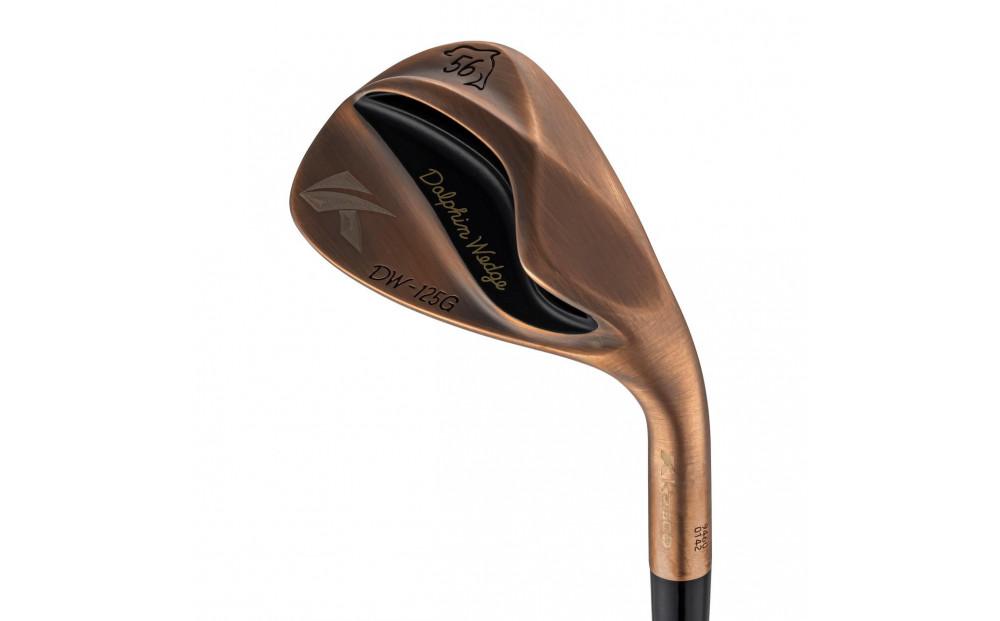 ゴルフクラブ&nbsp;ドルフィンウェッジ【ロフト角&nbsp;48°】&nbsp;DW-125G&nbsp;セミグースネック&nbsp;メンズ&nbsp;カッパーメッキ&nbsp;スチールシャフト&nbsp;&nbsp;キャスコ&nbsp;kasco