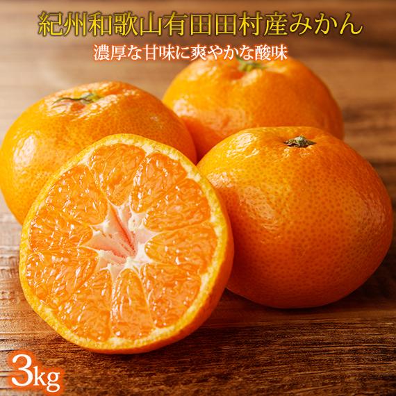 高級ブランド&nbsp;秀品&nbsp;紀州有田&nbsp;田村産&nbsp;みかん&nbsp;約3kg